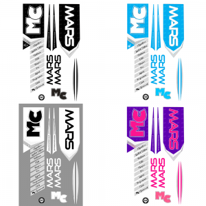 Mars Cricket Bat Stickers